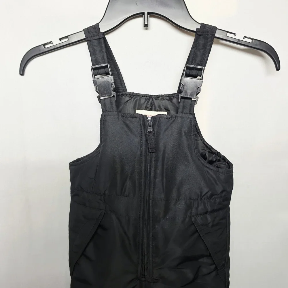 OshKosh B'gosh Snow Bibs Toddler 2T Black Insulated Winter Overalls
